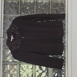 A. Giannetti 100% wool full zip cozy sweater.  Size M